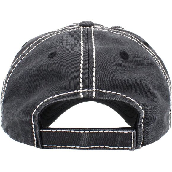 Cotton Dad Hat Unisex Adjustable Distressed Baseball Cap Casual Headwear main image 4
